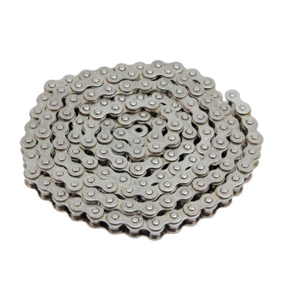 Chaine de moto Voca Racing 420 renforcée 136 maillons couleur chrome