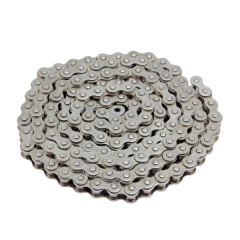 Chaine de moto Voca Racing 420 renforcée 136 maillons couleur chrome