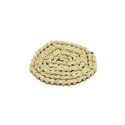 Chaine de moto Voca Racing 420 renforcée 136 maillons couleur or
