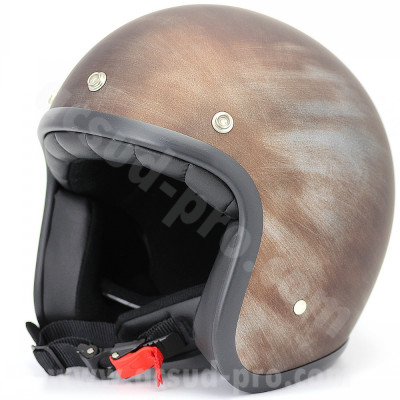 Casque jet NoEnd Tribute Rusty couleur brown taille XS (T53-54)