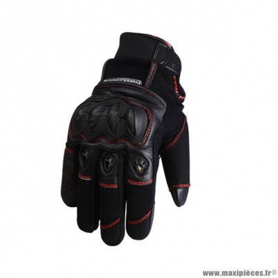 Gants hiver Trendy GT320 Cypress coques CE EPI KP1 taille XXL noir/rouge
