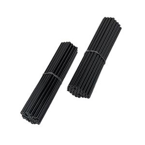 Couvre rayons adaptable 76 pièces noir (38 rayons pour jante de 19 pouces 190 mm / 38 rayons pour jante de 21 pouces 210 mm)