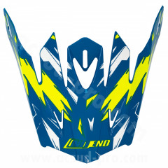 Visière enfant NoEnd cracked bleu pour casque cross