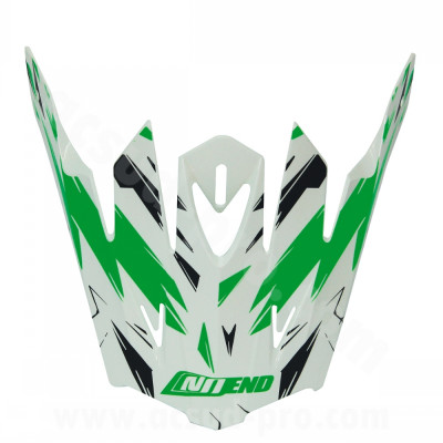 Visière casque cross NoEnd Cracked vert