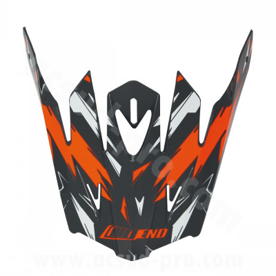Visière NoEnd cracked enfant orange