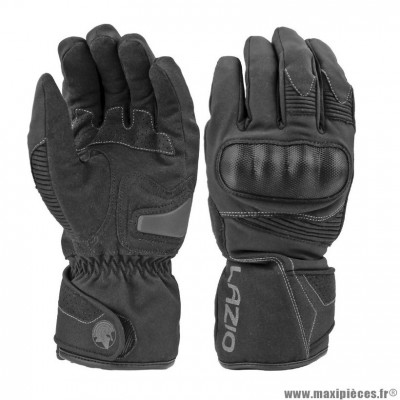 Gants motards adaptable hiver waterproof coques noir taille XL