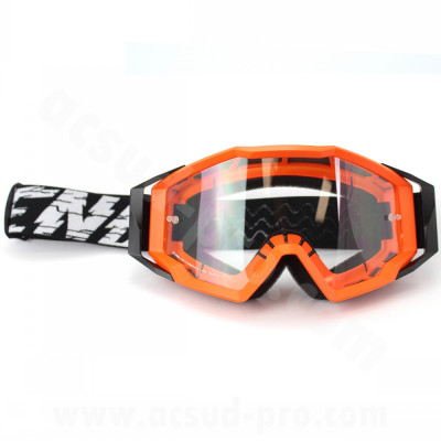 Masque cross moto NoEnd 7.2 cracked series couleur orange
