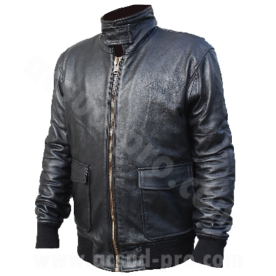 Blouson homme adaptable noir cuir de mouton XS