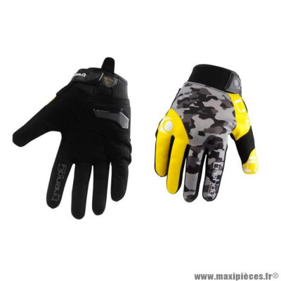 Gants Trendy GT625 Goias Camo Gris/Jaune Fluo Taille M