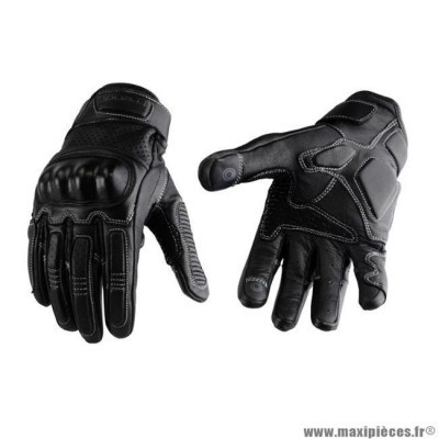 Gants moto Trendy cuir noir taille XXL