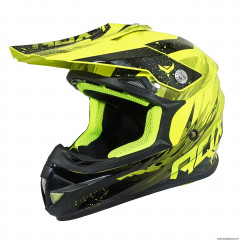 Casque cross ADX jaune fluo brillant taille XXL