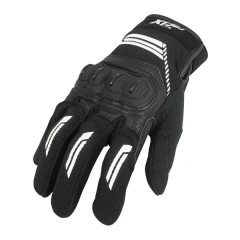 Gants motos ADX printemps/été noir/blanc taille L
