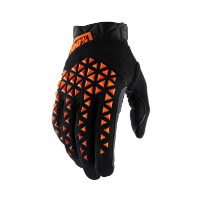 Gants motos adaptable 100% airmatic noir/orange taille XXL
