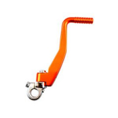 Kick démarrage adaptable alu anodisé orange pour 50 à boîte Derbi Senda Euro2/3/4