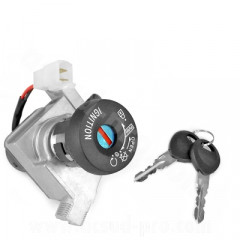 Contacteur à clé adaptable 2 fils pour scooter MBK Ovetto 2008-2018 / Yamaha Neos 2008-2018 2T