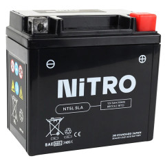 Batterie Nitro 12V 5Ah SLA sans entretien prête à l'emploi PEUGEOT 50 KISBEE 4T