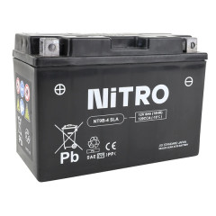 Batterie 12V Nitro 8Ah NT9B-4 SANS ENTRETIEN prête à l'emploi
