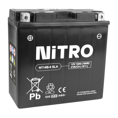 Batterie Nitro 12V 14Ah NT14B-4 sans entretien prêt à l'emploi