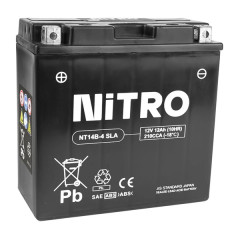 Batterie Nitro 12V 14Ah NT14B-4 sans entretien prêt à l'emploi