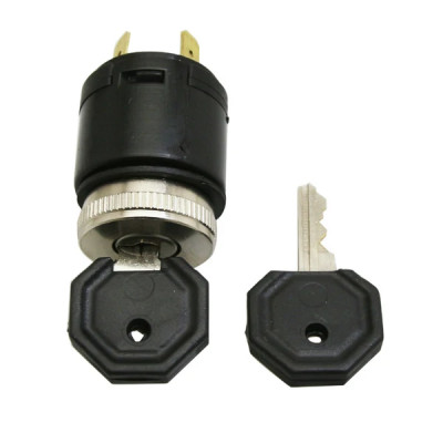 Contacteur à clé adaptable 2 positions - 3 connecteurs (Peugeot 103 - MBK 51)