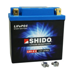 Batterie adaptable 12V 3Ah LB9-B Lithium Ion prête à l'emploi remplace YB9B-B