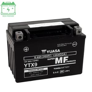 Batterie Yuasa 12V 8Ah AGM activée en usine prête à l'emploi