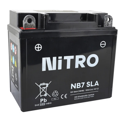 Batterie 12V Nitro 8 Ah SLA sans entretien prête à l'emploi