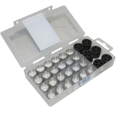 Galets POLINI 19x15,5 3,5-4,0-4,5-5,0g (4 jeux de 6) pour Piaggio 50 Zip 2T/4T après 2000, Typhoon après 1999, Liberty 2T/4T, NRG, Vespa LX 2T/4T-Gilera 50 Stalker, Runner, DNA, Ice (242.421)