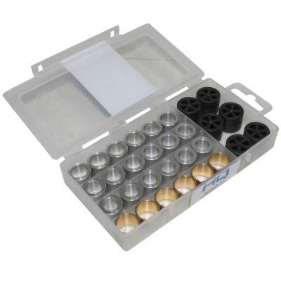 Galets Polini 19x15,5 5,5-6,0-6,5-7,0g (4 jeux de 6) pour Piaggio 50 Zip 2T et 4T après 2000, Typhoon après 1999, Liberty 2T et 4T, NRG, Vespa LX 2T et 4T, Gilera 50 Stalker, Runner, DNA, Ice (242.423)