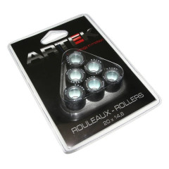Galets Artek K1 20x14,6 11,5g (x6) pour maxi-scooters Honda 125 Forza, PCX, SH, Pantheon, S-Wing et Kymco 125 Dink, Grand-Dink