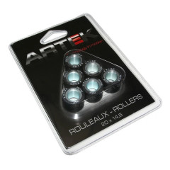 Galets Artek K1 20x14,6 13,5g x6 pour maxi-scooter Honda 125 Forza, PCX, SH, Pantheon, S-Wing, Kymco 125 Dink, Grand-Dink