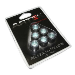 Galets Artek K1 20x14,6 14,5g (x6) pour Honda 125 Forza, PCX, SH, Pantheon, S-Wing, Kymco 125 Dink, Grand-Dink