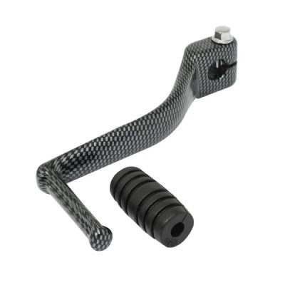 Sélecteur de vitesse Vicma RCR alu carbone pour Derbi 50 Senda, GPR - Gilera 50 SMT