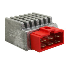 Régulateur de tension adaptable 50A connecteur rouge 6 fiches - Derbi 50 Senda après 2000, GPR après 2011, Aprilia 50 RS après 2006