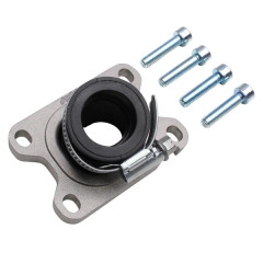 Pipe admission Polini 360° angle 20° pour moteurs Minarelli 50 AM6, MBK 50 X-Power, Yamaha 50 TZR, Derbi 50 Senda, Peugeot 50 XPS, Gilera 50 SMT, Rieju 50 RR, SMX (réf. 215.0427)