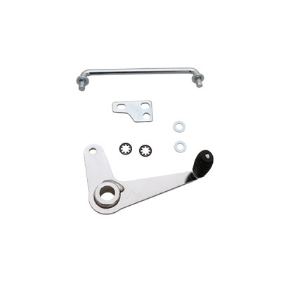 Pédale lanceur-cirette adaptable acier chrome Peugeot 103 MVL-SP, MBK 51