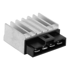 Régulateur de tension adaptable 50A (12V-8A - 4 cosses) pour Malaguti 50 XTM, XSM 2003-2006, Drakon 2005+, MBK 50 XLIMIT Enduro, Motard 2003-2006, Yamaha 50 DT R SM 2003-2006