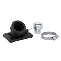 Pipe admission Athena diamètre carburateur 20-26mm pour Minarelli 50 AM6, Yamaha 50 TZR, Rieju 50 RR, Aprilia 50 RS, RX