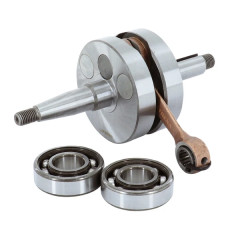 Embiellage/Vilebrequin Athena avec 2 roulements 6204C3 TN9 Minarelli 50 AM6 - Beta 50 RR - HM 50 CRE - Rieju 50 MRT - Peugeot 50 XPS - Yamaha 50 TZR - MBK 50 X-Power