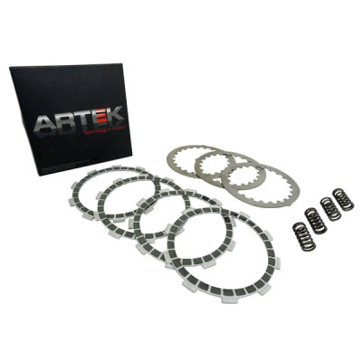 Disque d'embrayage Artek renforcé kevlar kit complet pour Minarelli 50 AM6 - MBK 50 X-Power, X-Limit - Yamaha 50 TZR, DTR - Peugeot 50 XPS, XR6 - Rieju 50 RS1 - Beta 50 RR