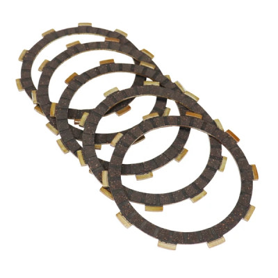 Disque d'embrayage adaptable 5 disques garnis Minarelli 50 AM6 - Beta 50 RR - MBK 50 X-Power - Yamaha 50 TZR - Peugeot 50 XPS - Rieju 50 RS, SMX - Generic 50 Trigger - CPI 50 SM