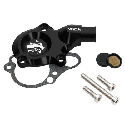 Couvercle pompe à eau Voca Racing noir pour Minarelli 50 AM6