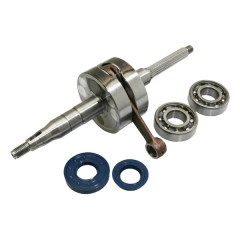 Embiellage/Vilebrequin Top Performances renforcé avec roulements et joints pour MBK 50 Booster, Stunt, Yamaha 50 BWS, Slider