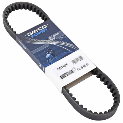 Courroie DAYCO Kevlar 747 x 16,5 MBK 50 Booster, Nitro, Ovetto - Yamaha 50 BWS, Aerox, Neos - Aprilia 50 Rally - Beta 50 Ark, Eikon - Malaguti 50 Ciak, F10, F12, F15