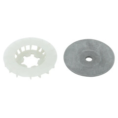 Joue fixe Polini réf. 244.012 pour scooter MBK 50 Booster, Nitro - Yamaha 50 BWS, Aerox - Aprilia 50 SR - Malaguti 50 F12