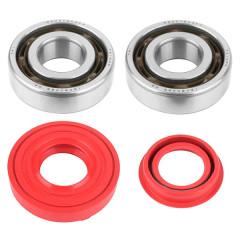 Roulement d'embiellage Artek kit 6204 tpi polyamide c4 + joint spi rouge MBK 50 Booster, Nitro - Yamaha 50 BWS, Aerox - Aprilia 50 SR, CPI 50 Aragon - Generic 50 Ideo