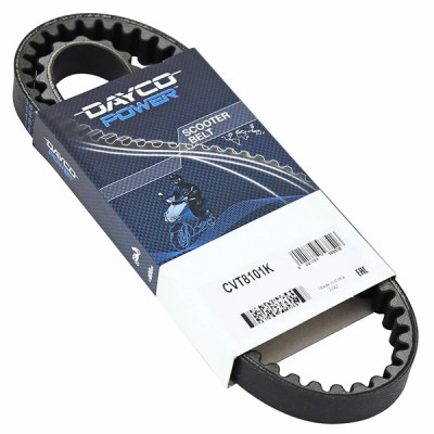 Courroie Dayco Kevlar 811 x 18,5 Piaggio 50 NRG 2000+, Typhoon 2000+, Aprilia 50 Mojito, Scarabéo 2T, Gilera 50 Stalker, Runner, Ice, Italjet 50 Jet-Set