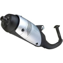 Pot d'échappement Leovince Touring 5562 pour scooter Piaggio 50 Zip 2T 1999-2008, Typhoon, NRG, Gilera Runner, Stalker