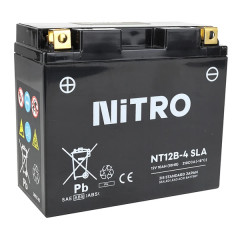 Batterie Nitro 12V 10Ah NT12B-4 SLA Sans Entretien Prête à l'Emploi