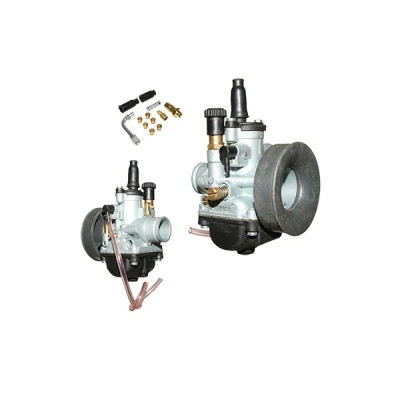 Carburateur adaptable PHBG 19 mm montage souple avec graissage et dépression (starter manuel à tirette et à câble)